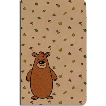 Blok Notes linkovaný - A5 - kraft - medvěd