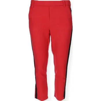 Dámské kalhoty A-069 kalhoty 7/8 barva: červená, velikost: S
