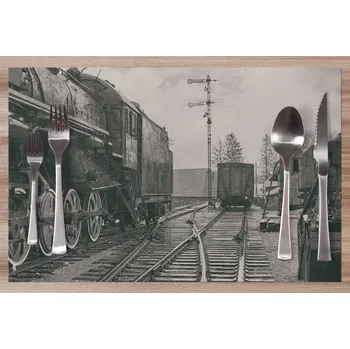 prostírání Prostírání Na kolejích