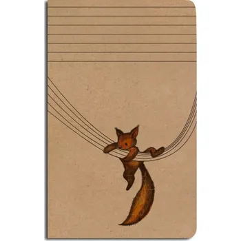 Blok Notes linkovaný - A5 - kraft - veverka