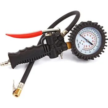 Tlakoměr Profesionální pistole na huštění pneumatik s manometrem 12 barů (LT Machines)