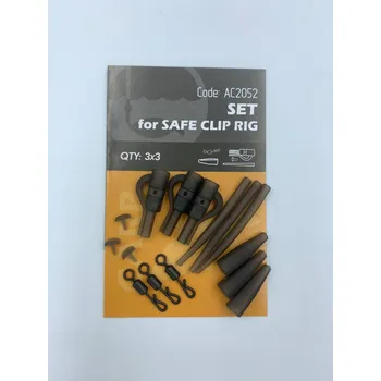 Life Orange Set Safe Clip Rig 3 ks