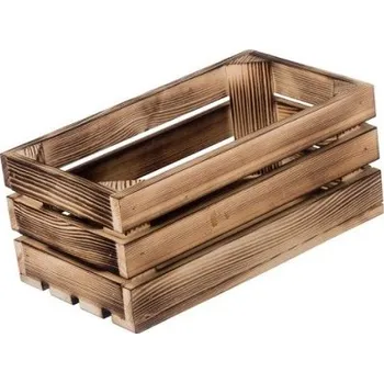 Úložný box Malinká obdelníková opálená bedýnka