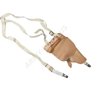 Příslušenství pro sportovní střelbu ARMÁDNÍ ORIGINÁL NVA Pouzdro VÖPO podpažní NVA kožené východoněmecké kriminální a tajné policie