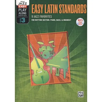 Alfred Jazz Easy Play-Along Series 3 - Easy Latin Standards + CD / doprovod - party rytmické sekce (piano/bass/drums)
