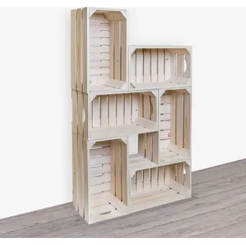 Knihovna Originální bedýnková knihovna