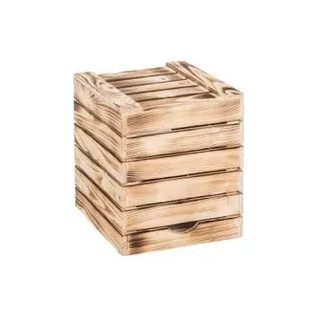 Podsedák Opálený dřevěný sedák