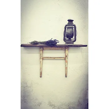 police Dřevěná selská - rustikální polička na stěnu