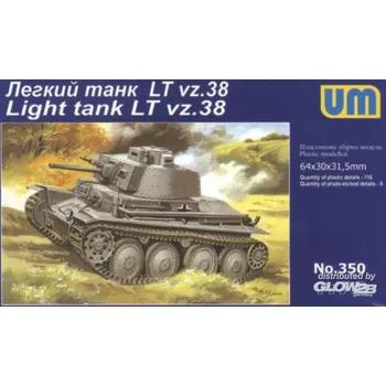 Plastikový model Unimodel 1/72 Light Tank LT vz.38