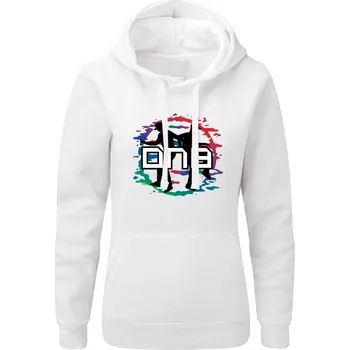 Dámská mikina Dámská mikina s kapucí DNB DANCERS Velikost: L, Barva: Bílá