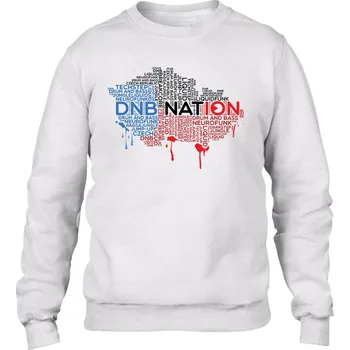 Pánská mikina DNB mikina pánská "DNB Nation" Velikost: XL, Barva: Bílá