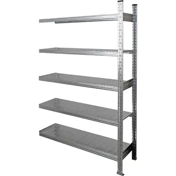 Dílenský regál Přístavný policový regál 2025x2100x600 mm, 5 polic + doprava zdarma