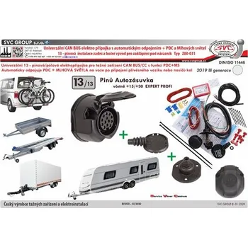 Tažné zařízení Univerzální elektropřípojka CanBus/CC pro Citroën C4 Picasso 10/2006->05/2013 13pin SV Z00-031, SVC Group