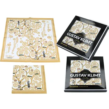Papírový ubrousek Carmani® Carmani - Papírové ubrousky G. Klimt The Tree of Life - strom života 20 ks - 33*33 cm
