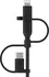 Datový kabel Belkin Boost Charge USB A/USB C/Micro-USB B/Lightning 1 m černý
