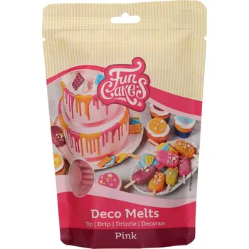 FunCakes Deco Melts 250 g, tmavě růžová