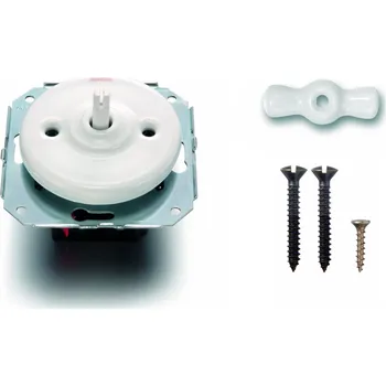 vypínač FONTINI by Font Barcelona Porcelánový vypínač Garby Colonial bílý/klička bílá : Vypínač č.1 - ovládá jeden světelná okruh z jednoho místa 31 306 17 17