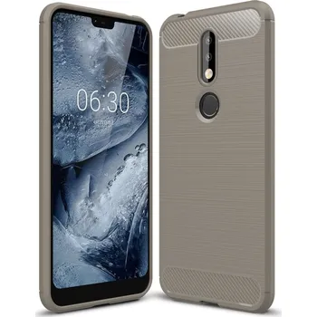 Pouzdro na mobilní telefon Pouzdro TVC Carbon pro Nokia 7.1 Barva: Šedá