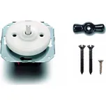 FONTINI by Font Barcelona Porcelánový vypínač Garby Colonial bílý/klička černá Řazení: Vypínač č.5 - lustrový vypínač, ovládá dva okruhy z jednoho místa 31 300 17 27