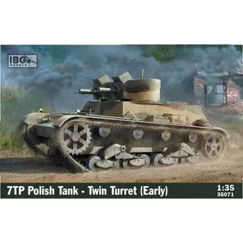 Plastikový model IBG 1/35 7TP Polish Tank -Twin Turret (Early Production)