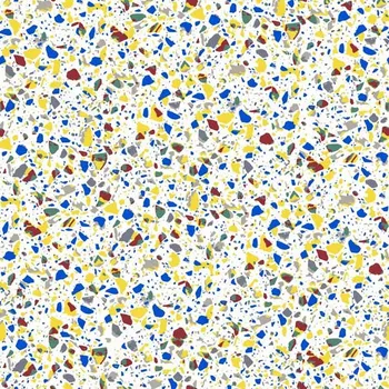 Dimout bílý, barevný vzor, š.150