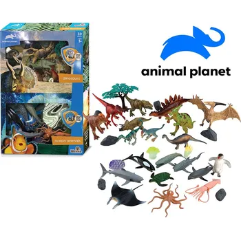 Animal Planet Zvířátka dinosauři, mořská - box 30 ks 20,4 cm