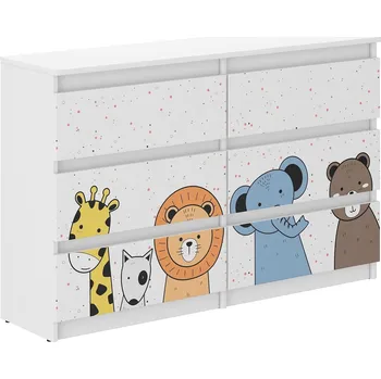 Dětská skříň Dětská komoda R120 - MINI ZOO