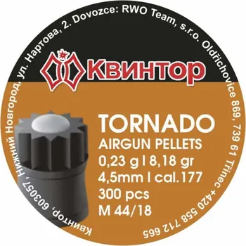 Diabolka Kvintor Diabolo Tornado B cal. 4,5 mm 300 ks