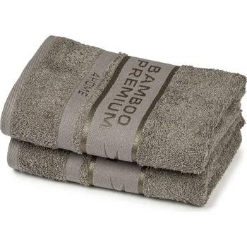 Ručník 4Home Ručník Bamboo Premium šedá, 30 x 50 cm, sada 2 ks