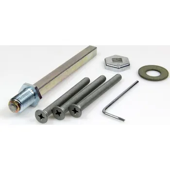 Vchodové dveře Meesenburg Set čtyřhranu a šroubů pro tl.dveří 72-77 mm pro koule/klika, rychločtyřhran