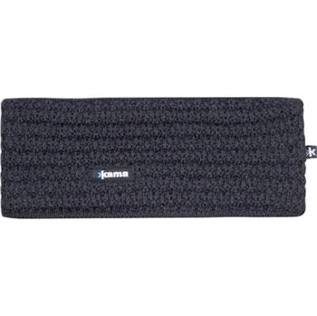 Zimní čelenka Kama pletená Merino čelenka C36 111 - tmavě šedá UNI