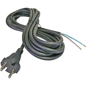 Napájecí kabel HEIRU Flexošňůra 10m 522101-1-1/10 2x1 H05RR-F černá rovná