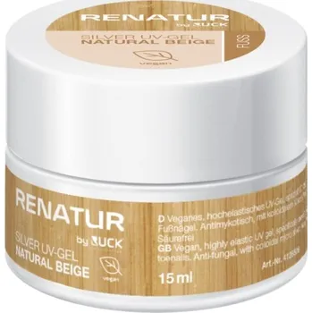 Umělé nehty RENATUR SilverUVgel.RUCKnatural beige,vegan,15ml - ID: 1959