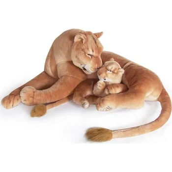 plyšák Plyšová lvice s mláďetem