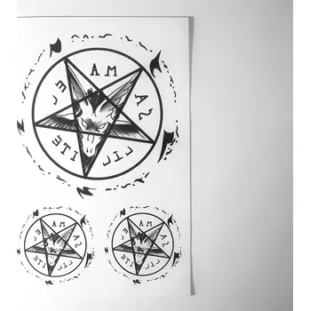 Odstranitelné tetování Tattoo Sticker - Baphomet