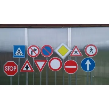 Dopravní značení Dopravní značky - velký set 12 ks bez montáže
