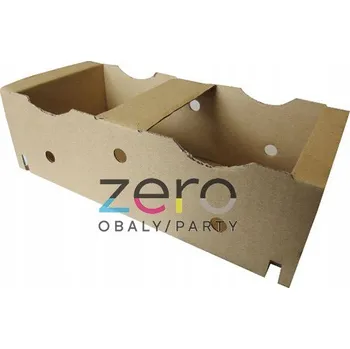 Jednorázové nádobí Košík papírový s uchem na ovoce 2 kg