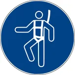 Podlahová značka – Použij výstroj k upoutání!, 50 cm, PE