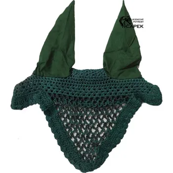 Čabraka pro koně Náušníky -PAK ZDOBENÉ- - Zelená - Full