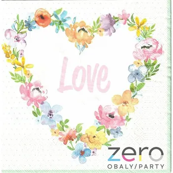 Papírový ubrousek Ubrousky &#039;Daisy&#039; 33x33 cm 3N (20 ks) - Love