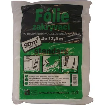 Zakrývací fólie na malování Fólie zakrývací 4x12,5 m, 0,007 mm
