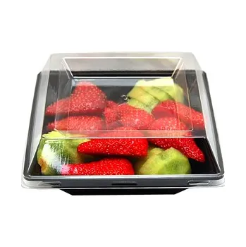 Jednorázové nádobí Víčko na misku na salát 300 ml, 650 ml, 1000 ml (13,4x13,4x3 cm)/ 10ks - VÝPRODEJ!!!