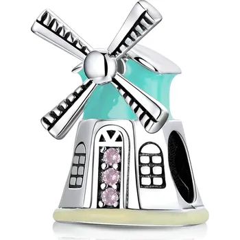 Přívěsek Bamoer stříbrný přívěsek Větrný mlýn