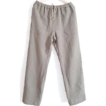 Pánské kalhoty Snový svět Lněné kalhoty přírodní UNI Velikost oblečení: L