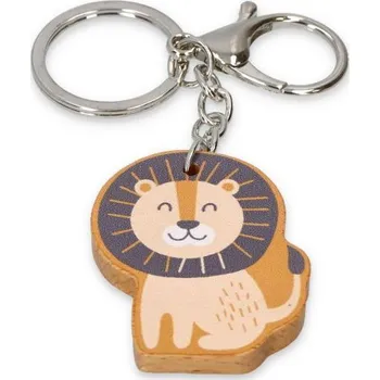 NEF Dětská dřevěná klíčenka - Lvíček