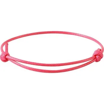 Materiál na výrobu šperku Šperky4U Šňůrkový náramek voskovaný, růžová barva - OK1392-PK