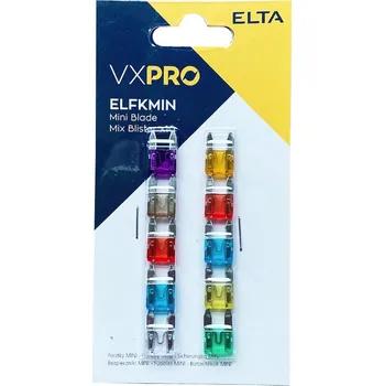 Autopojistky pojistka plochá mini - sada 10 ks