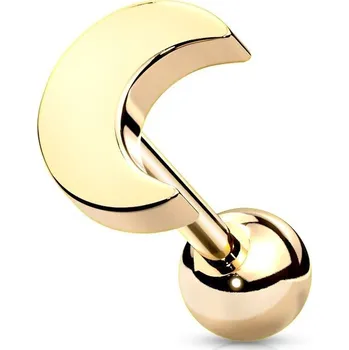 Piercing Cartilage piercing do ucha měsíc (žluté zlato)