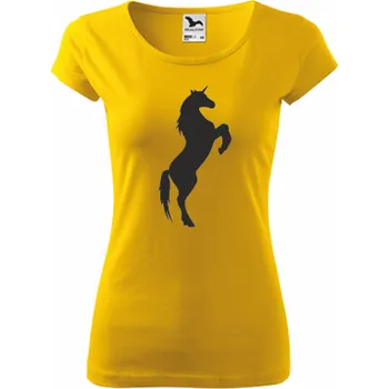 ON-DESIGN Dámské tričko s JEDNOROŽCEM 2 Velikost: S, Barva: žlutá