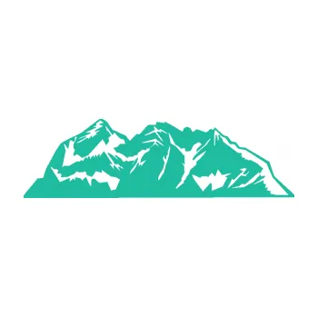 Samolepící dekorace Krajina hory 024 pravá (25 - tyrkysová) SAMOLEPKA NA AUTO, NÁLEPKA, FÓLIE, POLEP, TUNING, VLASTNÍ TEXT, TISK, AUTOSAMOLEPKY.cz, POLEPY, OBRÁZEK, LOGO, 3D STICKERS